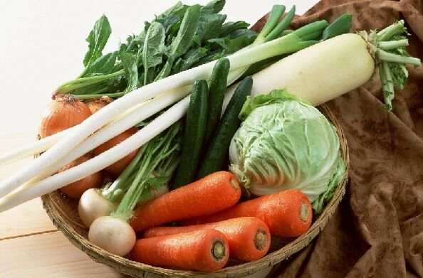 adelgazamento de verduras