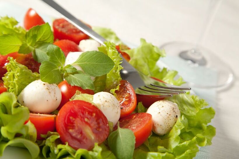 ensalada de verduras para a dieta ducan